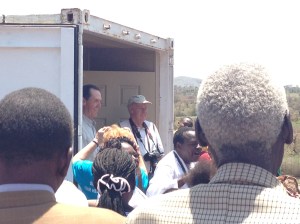 Peter on Right in Plaid Jacket.