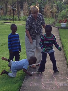 ShoSho will teach you hop scotch.