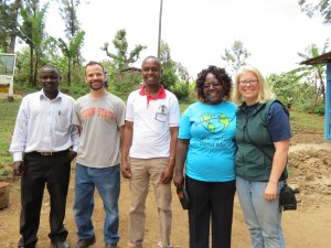 Dewormers: Morris, Tim, John, Sister Janet, Nina (photo by Sue)