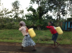 Women Carrying Water from a River or Well