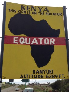 Stopped at Equator on the Way to Maua