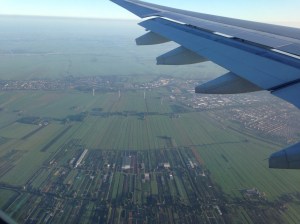 View from Plane Upon Arrival into Amsterdam