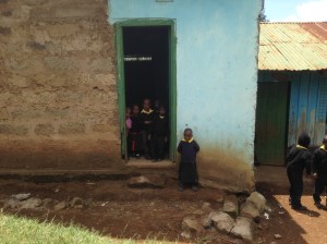 Students Emerging from Rooms