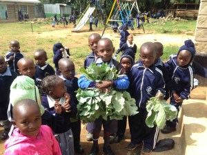 Clark ECD Handful of lettuce