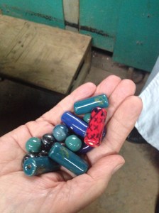 I'm pretty sure this is Tim's hand holding some beads.